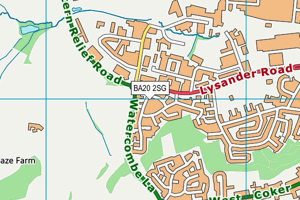 BA20 2SG map - OS VectorMap District (Ordnance Survey)