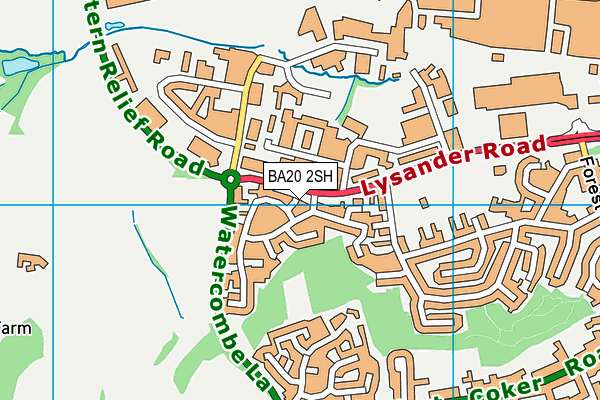BA20 2SH map - OS VectorMap District (Ordnance Survey)