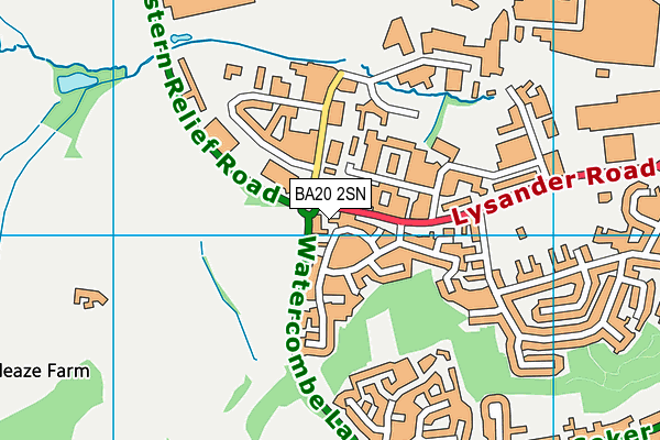 BA20 2SN map - OS VectorMap District (Ordnance Survey)