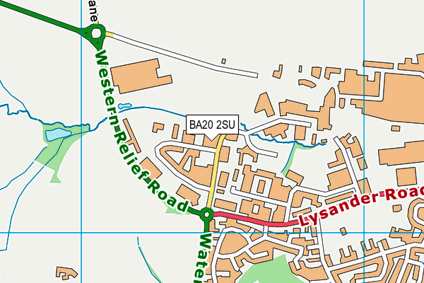BA20 2SU map - OS VectorMap District (Ordnance Survey)