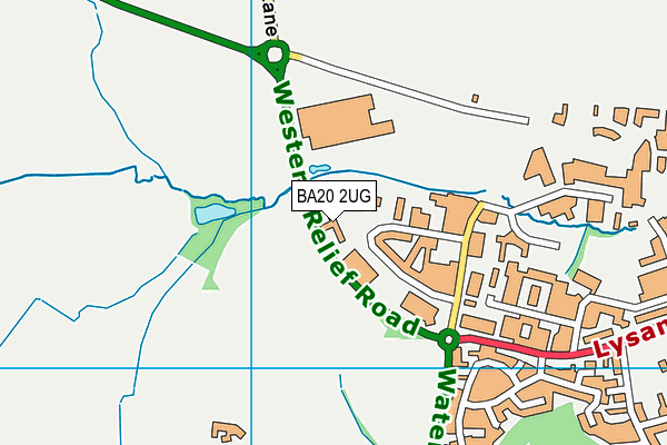 BA20 2UG map - OS VectorMap District (Ordnance Survey)