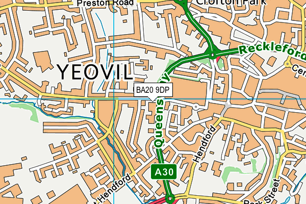 BA20 9DP map - OS VectorMap District (Ordnance Survey)