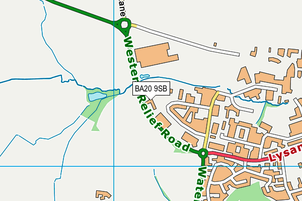 BA20 9SB map - OS VectorMap District (Ordnance Survey)