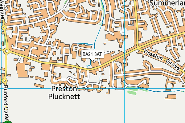 BA21 3AT map - OS VectorMap District (Ordnance Survey)