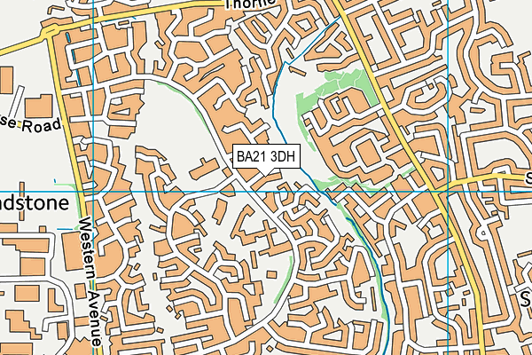 BA21 3DH map - OS VectorMap District (Ordnance Survey)
