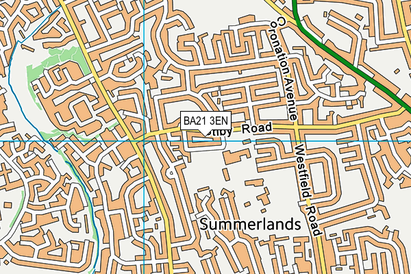 BA21 3EN map - OS VectorMap District (Ordnance Survey)