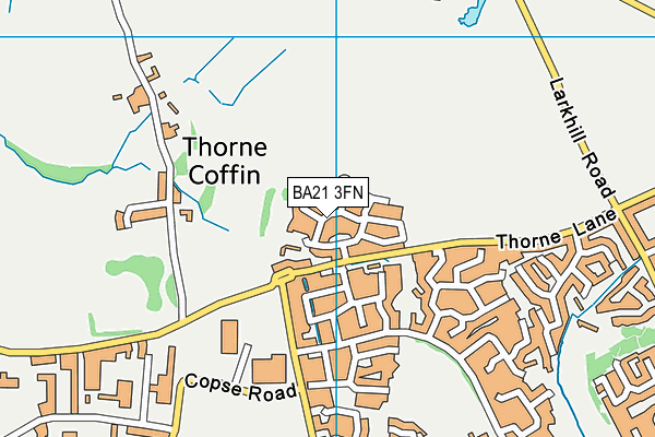 BA21 3FN map - OS VectorMap District (Ordnance Survey)