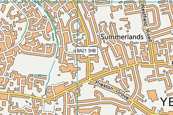 BA21 3HB map - OS VectorMap District (Ordnance Survey)