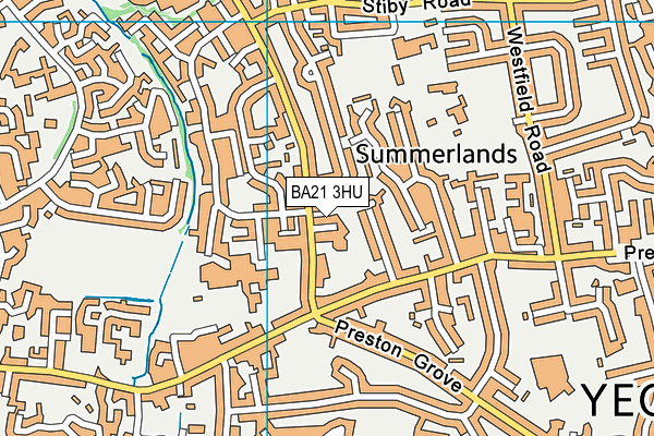 BA21 3HU map - OS VectorMap District (Ordnance Survey)