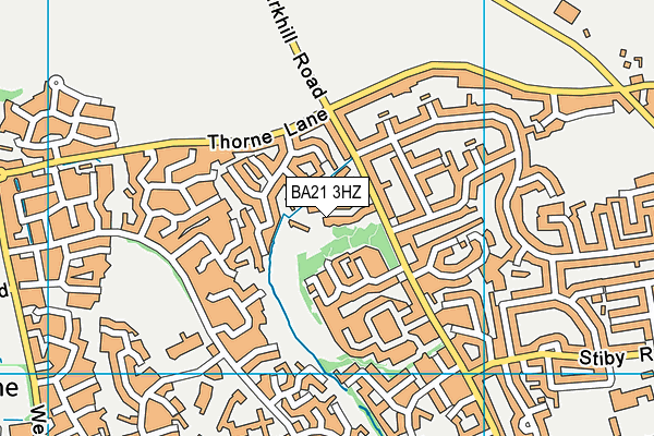 BA21 3HZ map - OS VectorMap District (Ordnance Survey)