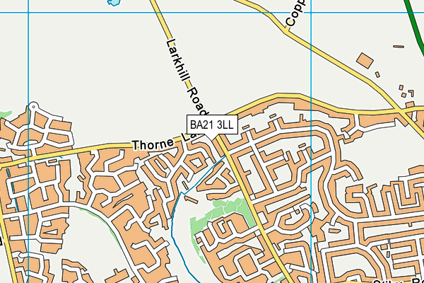 BA21 3LL map - OS VectorMap District (Ordnance Survey)