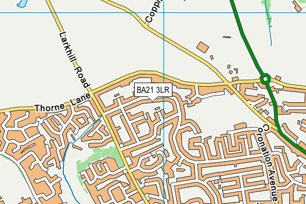 BA21 3LR map - OS VectorMap District (Ordnance Survey)