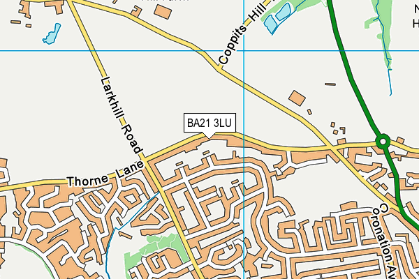 BA21 3LU map - OS VectorMap District (Ordnance Survey)