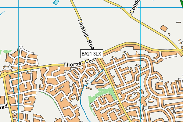 BA21 3LX map - OS VectorMap District (Ordnance Survey)