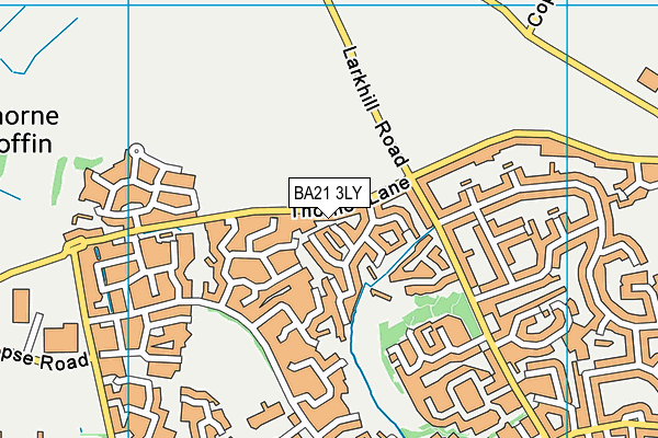 BA21 3LY map - OS VectorMap District (Ordnance Survey)