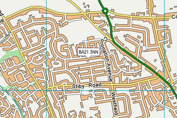 BA21 3NN map - OS VectorMap District (Ordnance Survey)