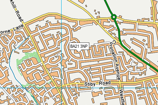 BA21 3NP map - OS VectorMap District (Ordnance Survey)