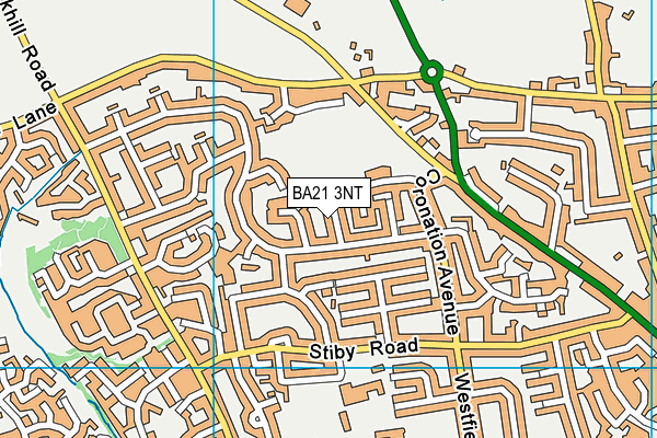 BA21 3NT map - OS VectorMap District (Ordnance Survey)