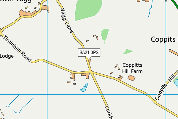 BA21 3PS map - OS VectorMap District (Ordnance Survey)