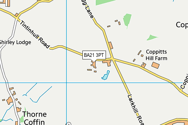 BA21 3PT map - OS VectorMap District (Ordnance Survey)