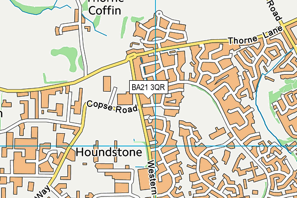 BA21 3QR map - OS VectorMap District (Ordnance Survey)