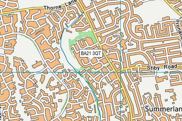 BA21 3QT map - OS VectorMap District (Ordnance Survey)