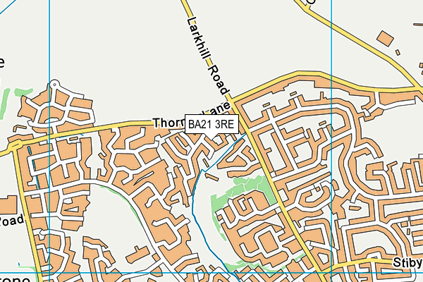 BA21 3RE map - OS VectorMap District (Ordnance Survey)