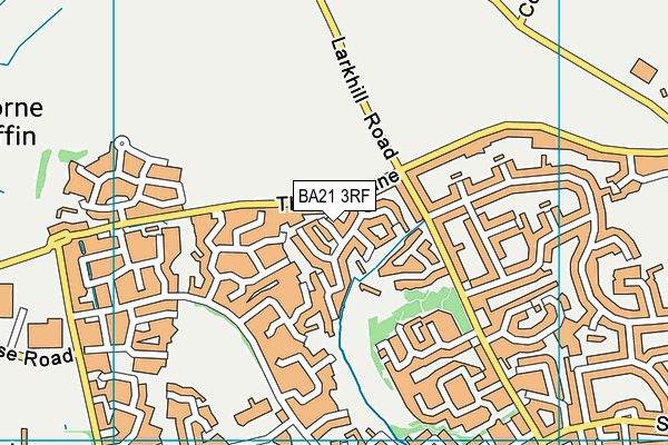 BA21 3RF map - OS VectorMap District (Ordnance Survey)