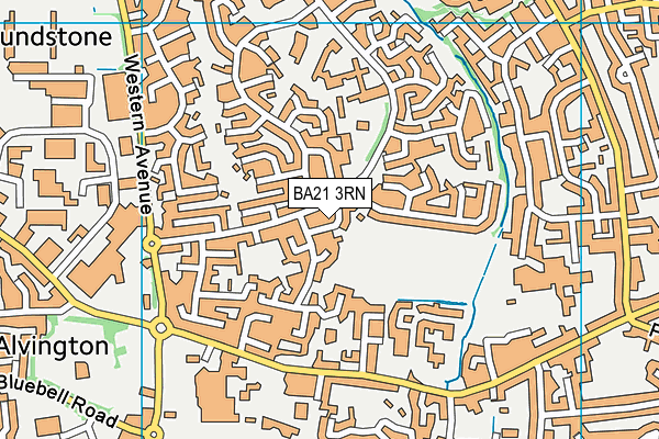 BA21 3RN map - OS VectorMap District (Ordnance Survey)