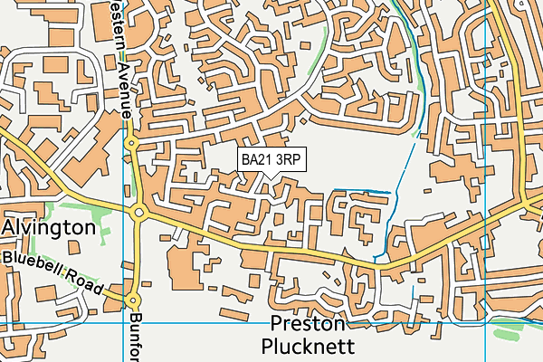 BA21 3RP map - OS VectorMap District (Ordnance Survey)