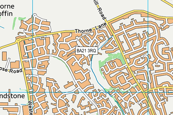 BA21 3RQ map - OS VectorMap District (Ordnance Survey)