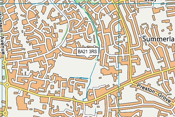 BA21 3RS map - OS VectorMap District (Ordnance Survey)