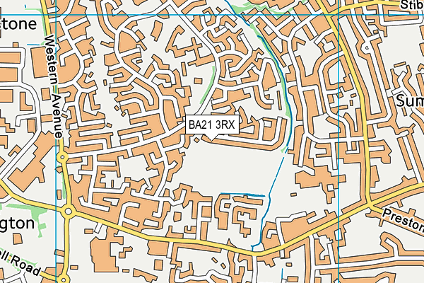 BA21 3RX map - OS VectorMap District (Ordnance Survey)