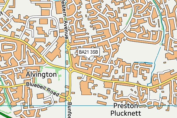 BA21 3SB map - OS VectorMap District (Ordnance Survey)