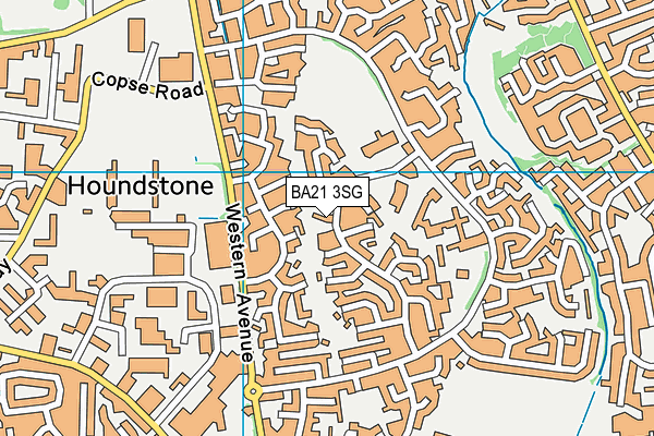 BA21 3SG map - OS VectorMap District (Ordnance Survey)