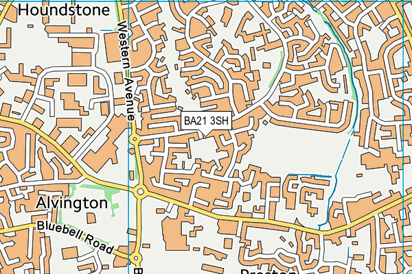 BA21 3SH map - OS VectorMap District (Ordnance Survey)