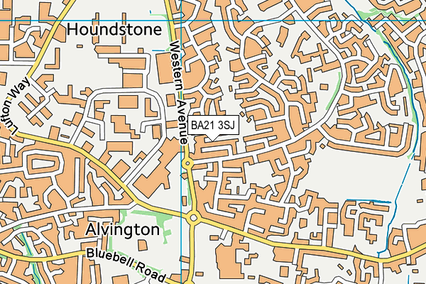 BA21 3SJ map - OS VectorMap District (Ordnance Survey)