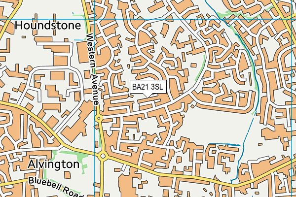 BA21 3SL map - OS VectorMap District (Ordnance Survey)