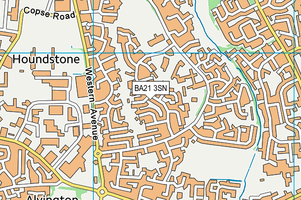 BA21 3SN map - OS VectorMap District (Ordnance Survey)