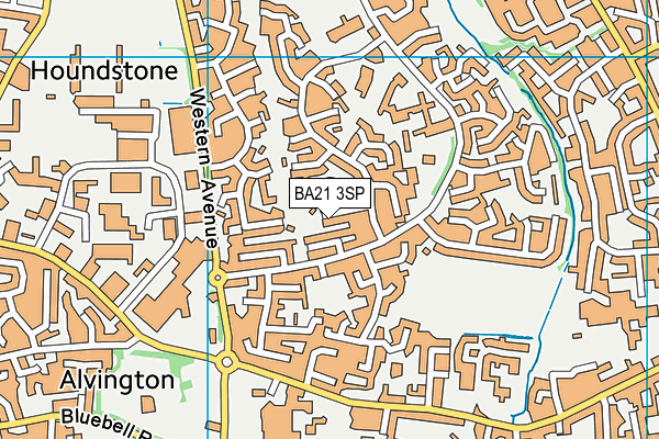 BA21 3SP map - OS VectorMap District (Ordnance Survey)