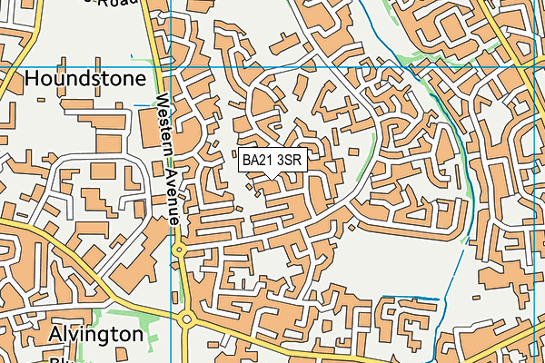 BA21 3SR map - OS VectorMap District (Ordnance Survey)