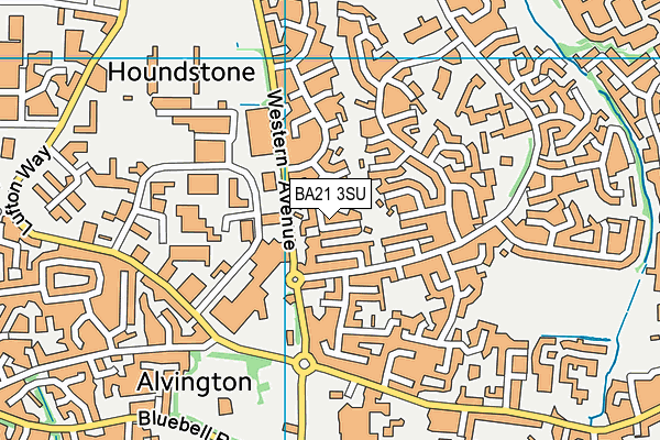 BA21 3SU map - OS VectorMap District (Ordnance Survey)
