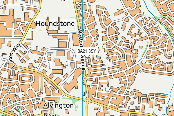 BA21 3SY map - OS VectorMap District (Ordnance Survey)