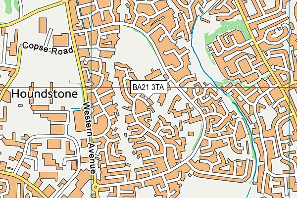 BA21 3TA map - OS VectorMap District (Ordnance Survey)