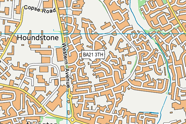 BA21 3TH map - OS VectorMap District (Ordnance Survey)