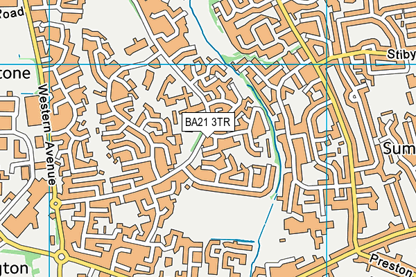 BA21 3TR map - OS VectorMap District (Ordnance Survey)