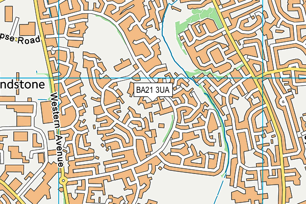 BA21 3UA map - OS VectorMap District (Ordnance Survey)