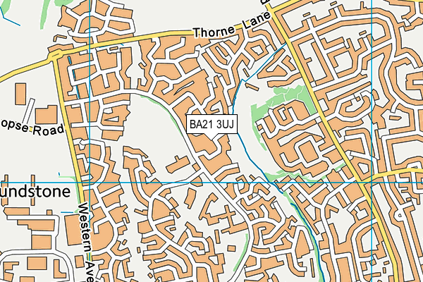 BA21 3UJ map - OS VectorMap District (Ordnance Survey)