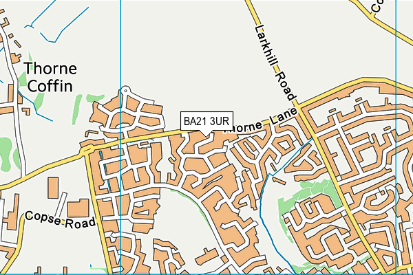BA21 3UR map - OS VectorMap District (Ordnance Survey)