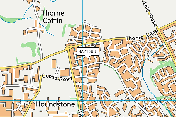 BA21 3UU map - OS VectorMap District (Ordnance Survey)